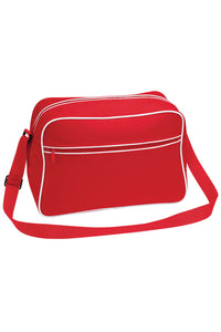 Retro Adjustable Shoulder Bag 18 Liters- Classic Red/White
