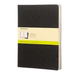 Moleskine Cahier XL Plain Journal (Solid Black) (One Size)