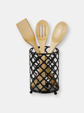 Load image into Gallery viewer, Black Lattice Cutlery Holder