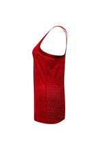 Load image into Gallery viewer, TriDri Womens/Ladies Laser Cut Spaghetti Strap Vest (Fire Red)