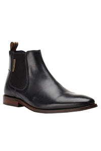 Mens Sikes Leather Chelsea Boots - Black