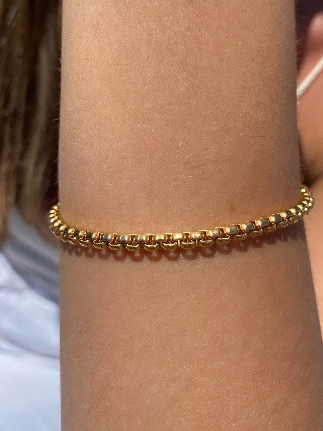Gold Filled - Venetian Box Chain Bracelet