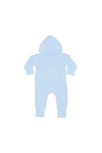 Babybugz Plain Baby All In One / Sleepsuit (Dusty Blue)