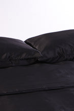 Load image into Gallery viewer, Black 100% Silk Duvet Cover