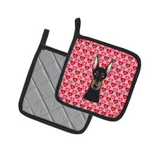 Load image into Gallery viewer, Doberman Pinscher Pair of Pot Holders