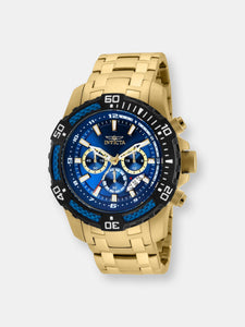Invicta Men's Pro Diver 24856 Gold Stainless-Steel Quartz Diving Watch