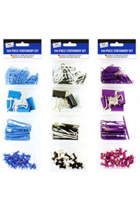 Just Stationery Mixed Stationery Set (Black, Purple, or Blue) (One Size)