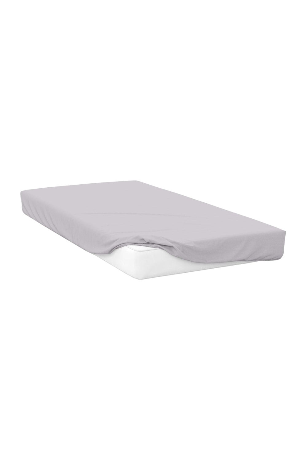 Belledorm Percale Fitted Sheet (Cloud Grey) (Twin) (UK - Single)