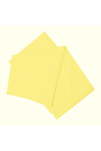 Belledorm 200 Thread Count Cotton Percale Flat Sheet (Lemon) (Twin) (UK - Single)