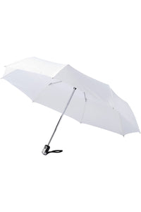 Bullet 21.5in Alex 3-Section Auto Open And Close Umbrella (White) (One Size)
