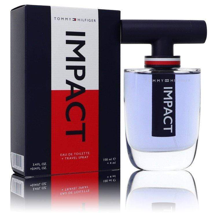 Tommy Hilfiger Impact by Tommy Hilfiger Gift Set -- 3.4 oz Eau De Toilette Spray + .14 oz Travel EDT Spray for Men