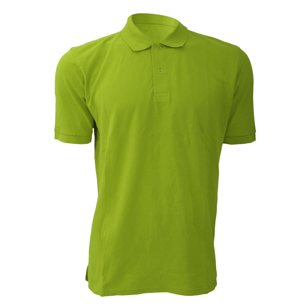 Russell Mens 100% Cotton Short Sleeve Polo Shirt (Lime)