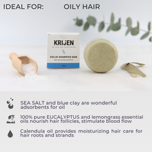 Load image into Gallery viewer, Shampoo Bar – Sea Salt &amp; Eucalyptus - for Oily Hair - 3,52oz
