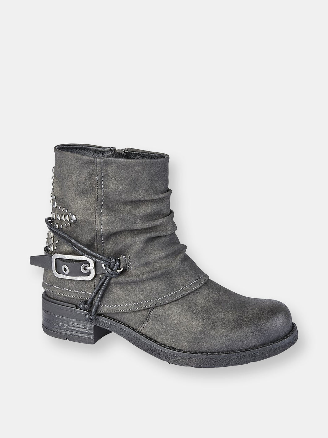 Womens/Ladies Concetta Ankle Boots - Gray