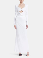 Load image into Gallery viewer, White Sequin Double Knot Gown