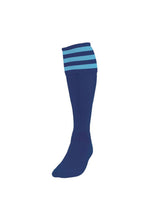Load image into Gallery viewer, Precision Unisex Adult Football Socks (Navy/Sky Blue)