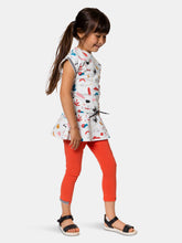Load image into Gallery viewer, Organic Cotton Leggings With Striped Ankles