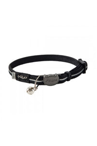 Rogz Alleycat Cat Collar (Black) (One Size)