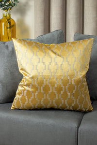 Ashley Wilde Nash Embroidered Throw Pillow Cover (Antique Gold) (50cm x 50cm)