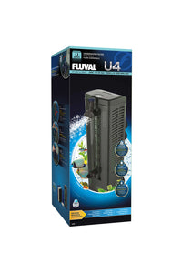 Fluval U4 Underwater Power Filter (UK Plug) (Black) (One Size)