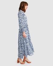 Load image into Gallery viewer, Silver Lining Oversized Maxi Dress - Blue