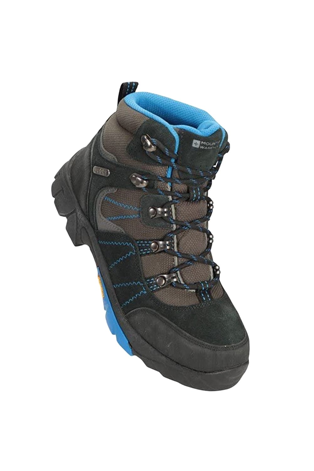 Childrens/Kids Edinburgh Waterproof Suede Walking Boots - Blue/Brown/Black