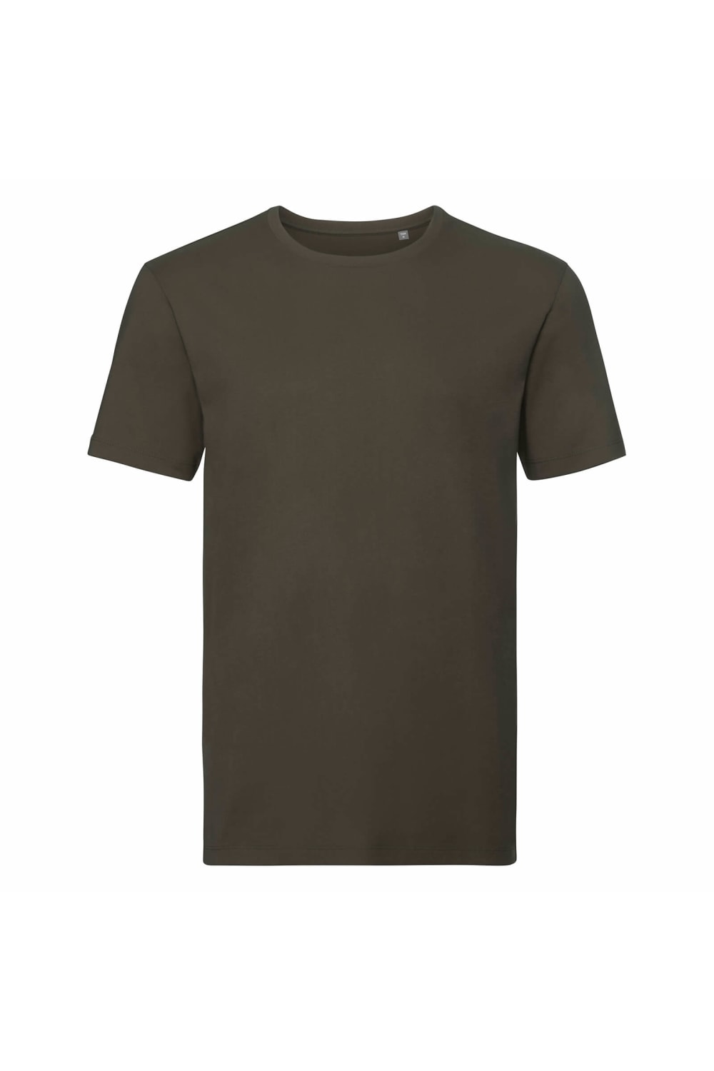 Russell Mens Organic Short-Sleeved T-Shirt (Dark Olive)