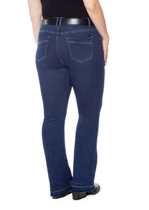 In Motion Bootcut Jean With Raw Edge - Tall