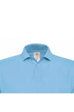 Load image into Gallery viewer, B&amp;C ID.001 Unisex Adults Short Sleeve Polo Shirt (Light Blue)