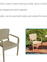 Load image into Gallery viewer, Segonia Plastic Stacking Arm Chair Set of 2