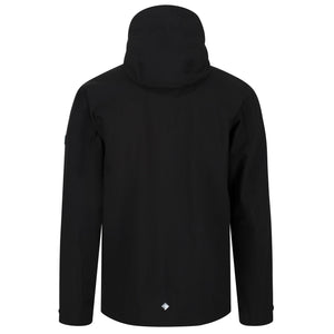 Regatta Mens Birchdale Waterproof Hooded Jacket (Black/Magnet)