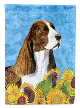 Load image into Gallery viewer, Springer Spaniel In Summer Flowers Garden Flag 2-Sided 2-Ply