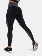 Load image into Gallery viewer, High-Waist Reflective Piping Fitness Leggings