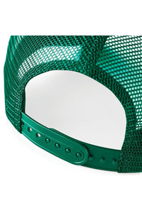 Mens Half Mesh Trucker Cap/Headwear - Bottle Green