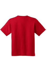 Gildan Childrens Unisex Heavy Cotton T-Shirt (Red)