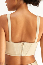 Load image into Gallery viewer, Chase Denim Corset Top