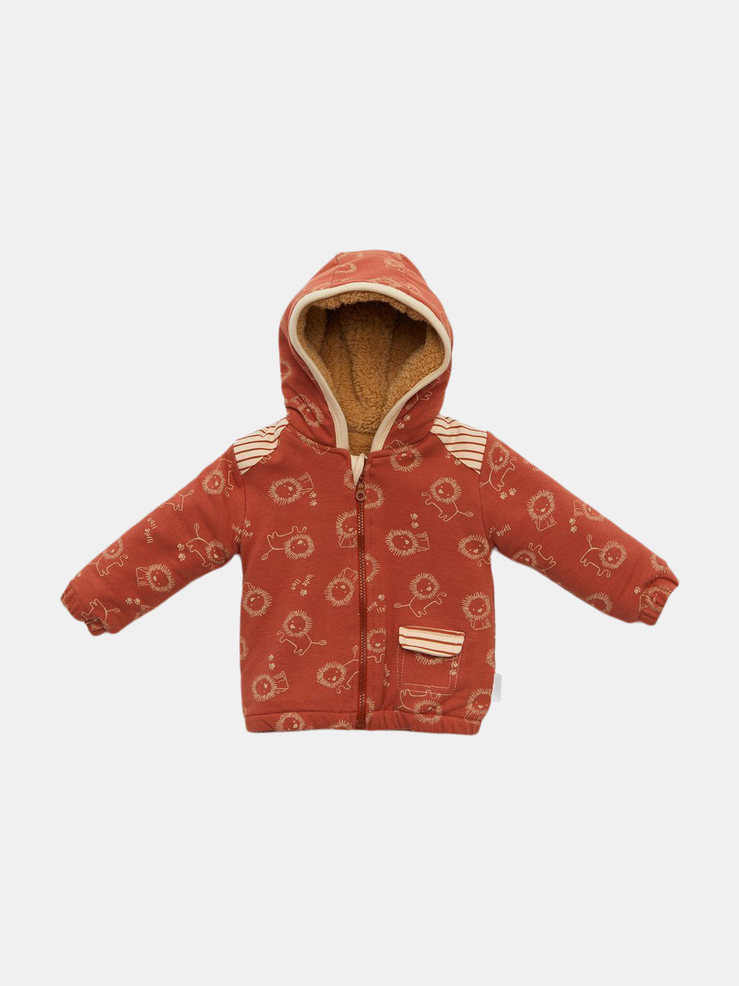 Red Little Lion Hoodie Jacket