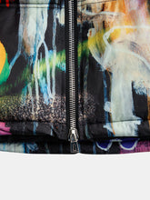 Load image into Gallery viewer, Skull Drip Puffer Jacket
