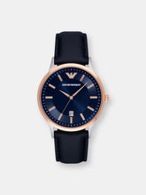 Load image into Gallery viewer, Emporio Armani Men&#39;s Renato AR11188 Blue Leather Quartz Fashion Watch
