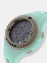 Load image into Gallery viewer, Skechers Watch SR2021 Polliwog Digital Display, Chronograph, Water Resistant, Backlight, Alarm, Mint Green/Gray