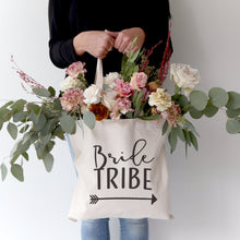 Load image into Gallery viewer, Bride Tribe Wedding Cotton Canvas Tote Bag