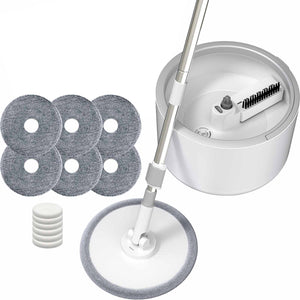 IMOP Microfiber Spin Mop And Bucket (6 Pads)