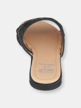 Load image into Gallery viewer, Sage Black Flat Sandals