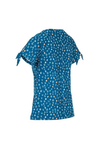 Womens/Ladies Fernie T-Shirt - Cosmic Blue Print