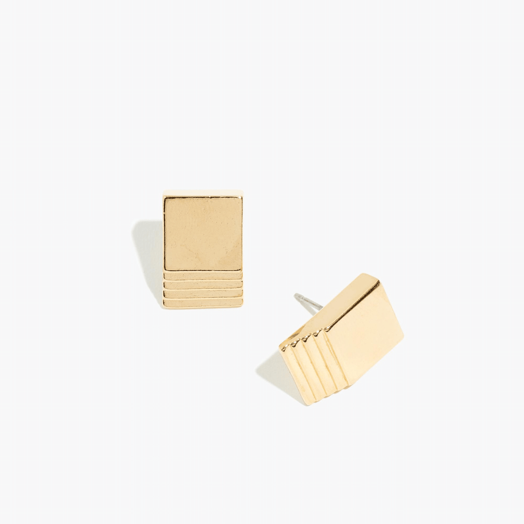 Gold Layered Square Studs