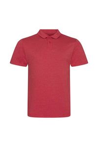 Mens Tri-Blend Polo Shirt - Heather Red