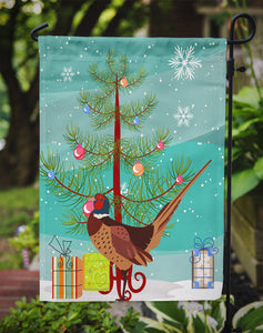 11 x 15 1/2 in. Polyester Ring-necked Common Pheasant Christmas Garden Flag 2-Sided 2-Ply