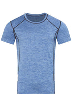 Load image into Gallery viewer, Stedman Mens Sports Reflective Recycled T-Shirt (Blue Heather)