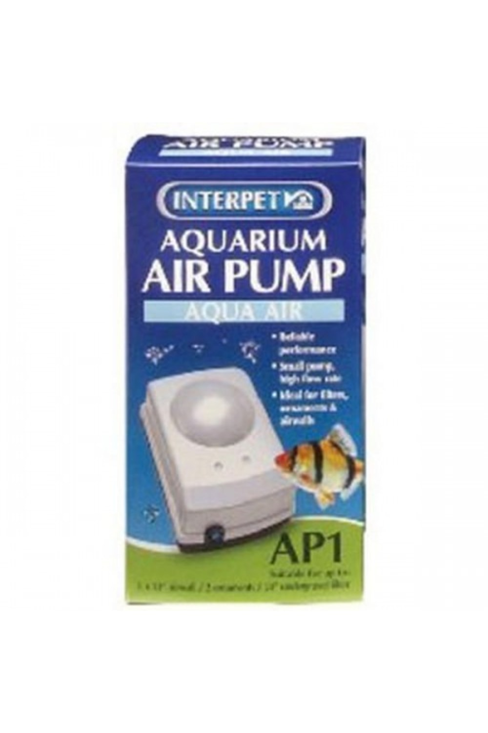 Interpet Aquarium Air Pump Aqua Air (UK Plug) (White) (Ap2)