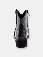Load image into Gallery viewer, Stax Black Snake Ankle Bootie